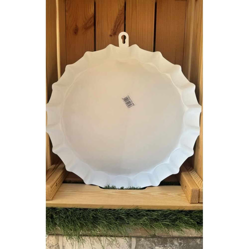 Kapak Görünümlü Metal Duvar Süsü /Welcome /30 Cm Çap