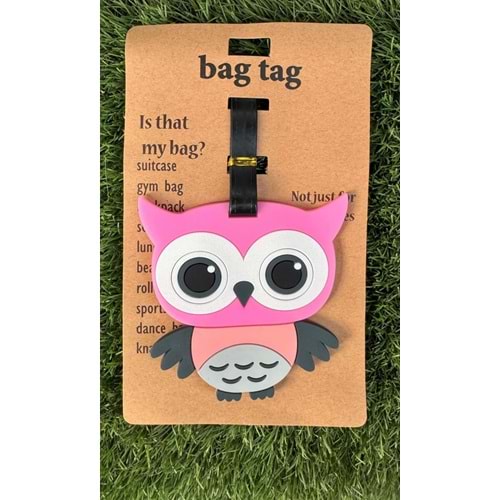 Bagaj Bavul Valiz Çanta Etiketi/Baykuş