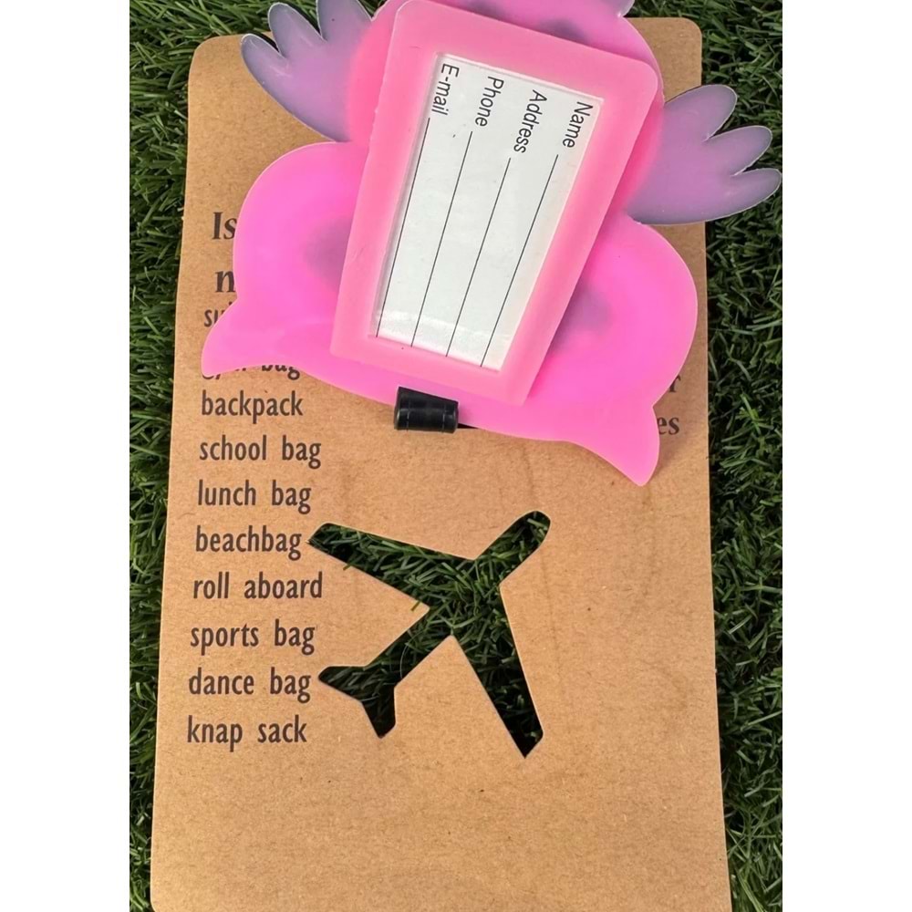 Bagaj Bavul Valiz Çanta Etiketi/Baykuş