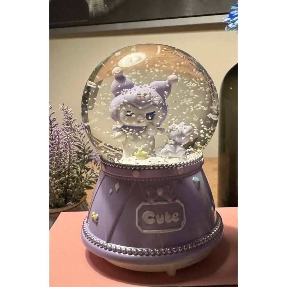 Işıklı Müzikli Kar Küresi Orta Boy 12cm