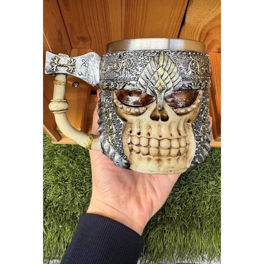 Kuru Kafa Paslanmaz Çelik 3D Bardak Dekoratif Hediyelik