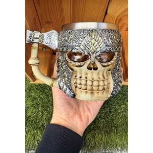 Kuru Kafa Paslanmaz Çelik 3D Bardak Dekoratif Hediyelik