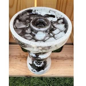 Liger Phunnel Tek Delikli Nargile Lülesi / Alacalı Beyaz