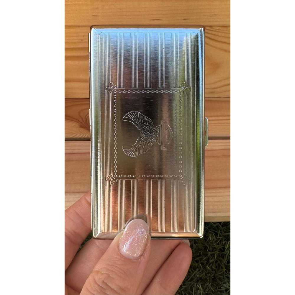 Metal Uzun Slim Tütün Tabakası 3