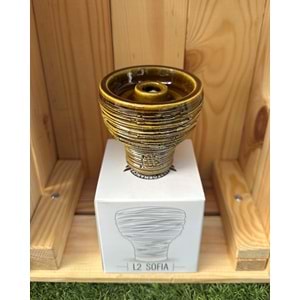 Mr Eds L2 Sofia Lüle Sırlı Nargile Lülesi / Kahve