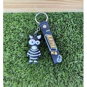 Zebra Silikon Anahtarlık