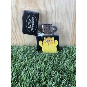 Cat Benzinli Metal Çakmak Uv Baskı