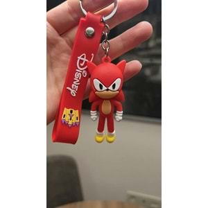 Yumuşak Silikon Sevimli Kirpi Sonic Anahtarlık