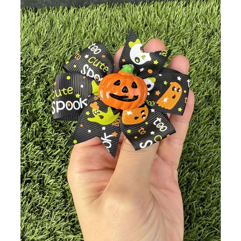 Yılbaşı Tokası Cadılar Bayramı Hallowen Balkabağı Saç Tokası