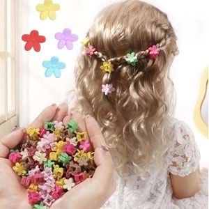 Çiçek Toka Küçük 5li Mandal Toka- Yeşil